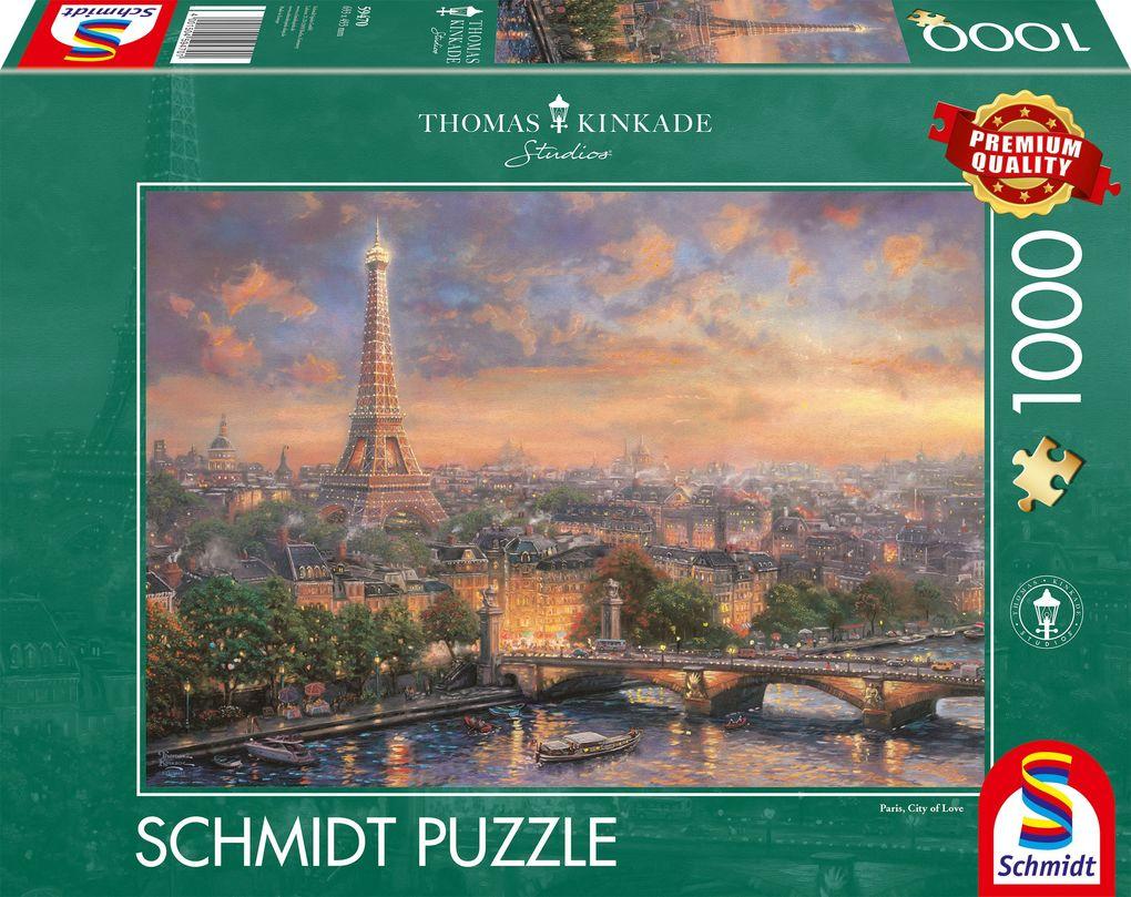 Thomas Kinkade, Paris, Stadt der Liebe Puzzle 1.000 Teile