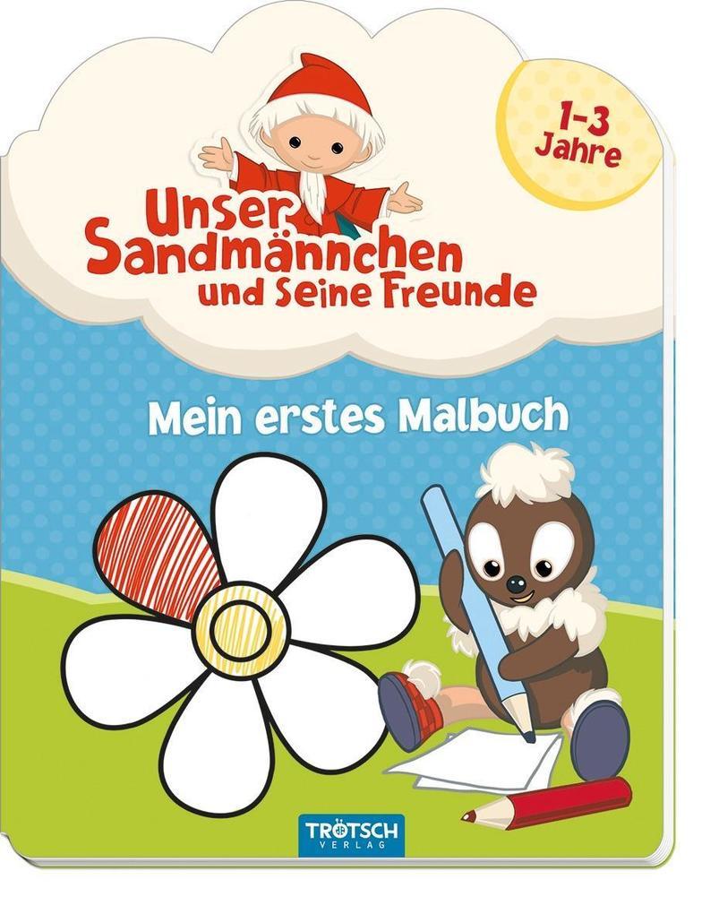 Mein erstes Malbuch: Unser Sandmännchen und seine Freunde