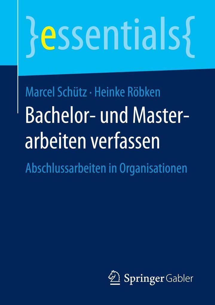 Bachelor- und Masterarbeiten verfassen