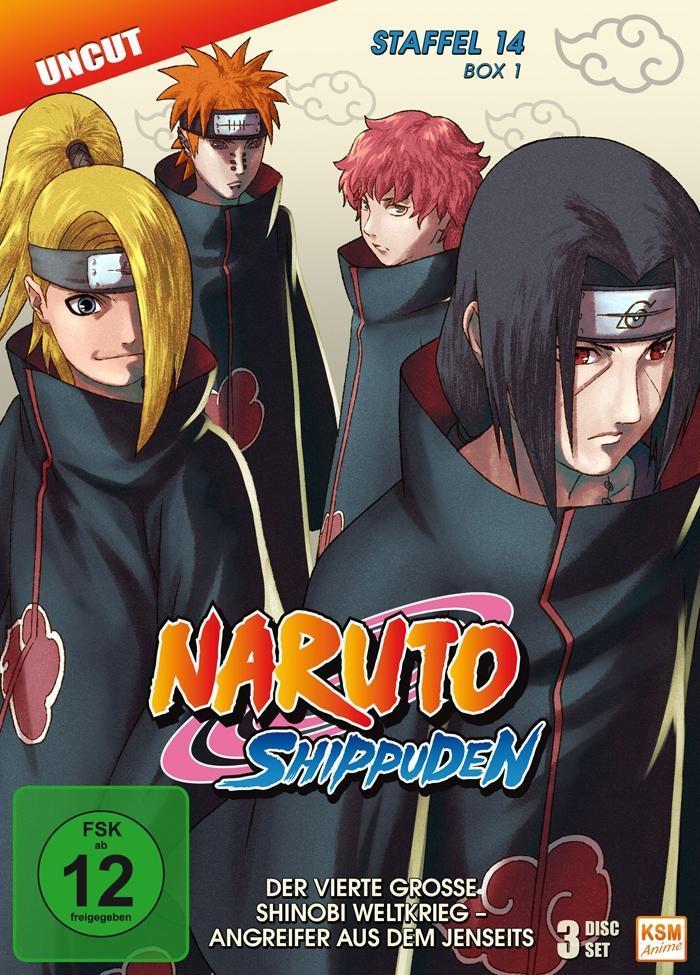 Naruto Shippuden. Staffel.14.1, 3 DVDs