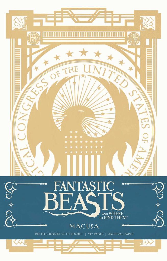 Fantastic Beasts and Where to Find Them: Macusa Hardcover Ruled Journal