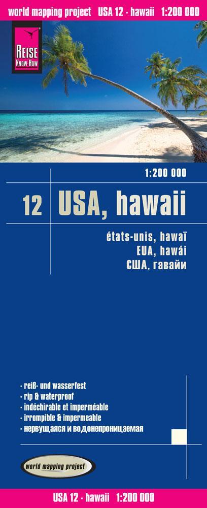 Reise Know-How Landkarte USA 12, Hawaii 1 : 200 000