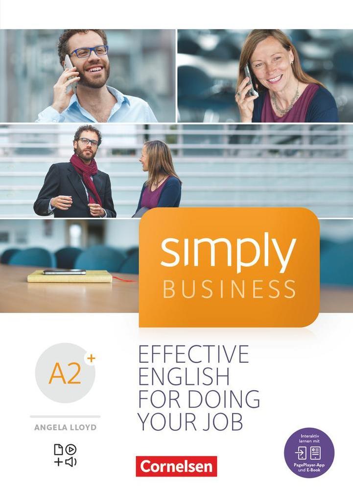 Simply Business A2+ - Coursebook mit Audio-CD und Video-DVD