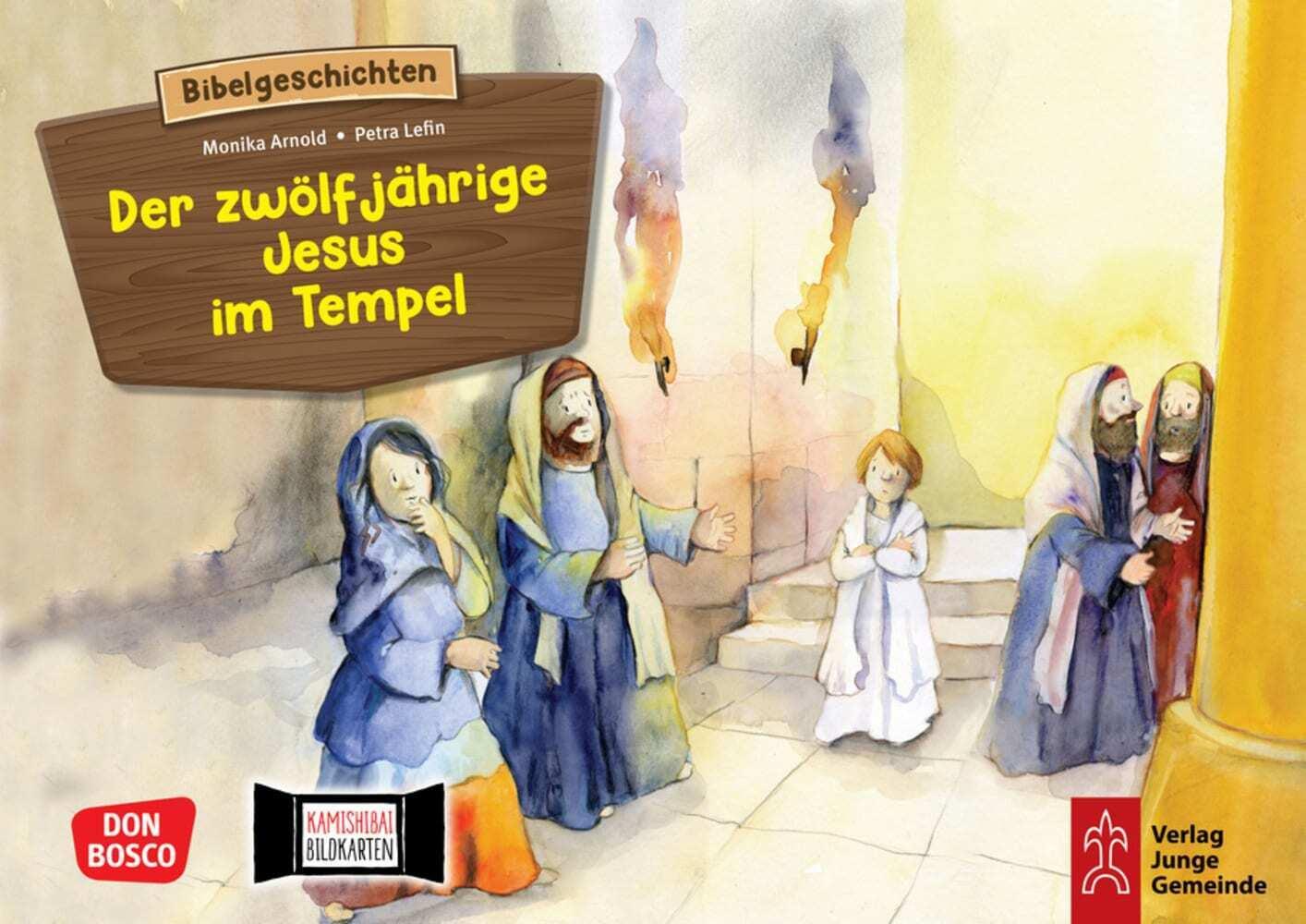 Der zwölfjährige Jesus im Tempel. Kamishibai Bildkartenset.