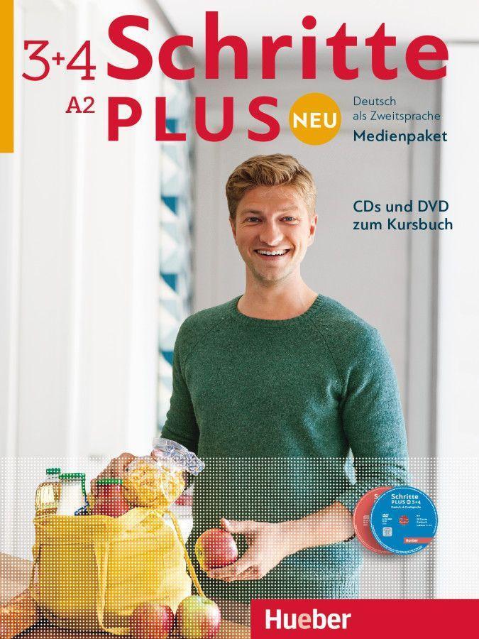 Schritte plus Neu 3+4 A2 Audio-CDs und 1 DVD zum Kursbuch. Medienpaket