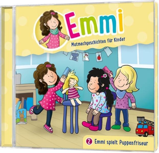 Emmi spielt Puppenfriseur