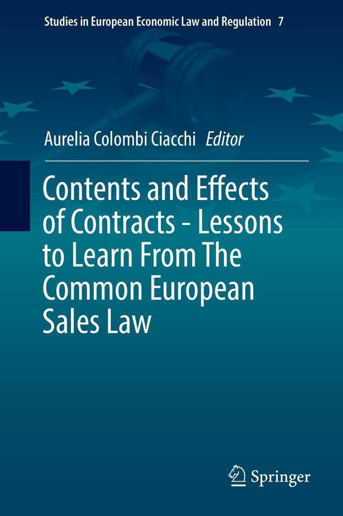 Contents and Effects of Contracts-Lessons to Learn From The Common European Sales Law