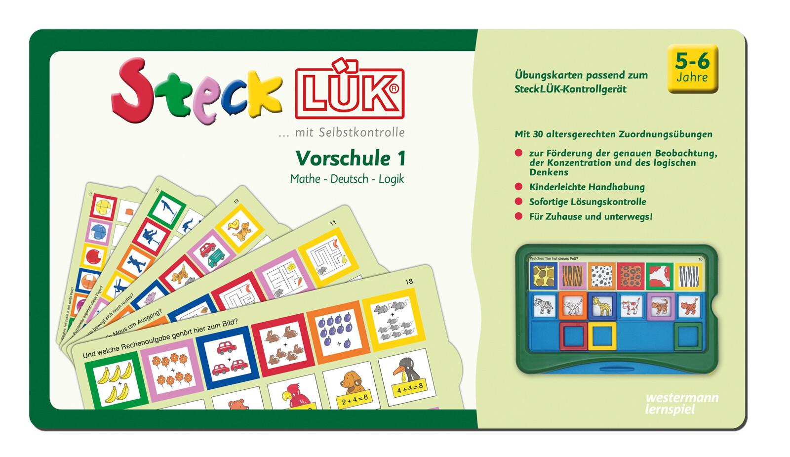 SteckLÜK - Übungsblock Vorschule 1 Ma-Dt-Logik