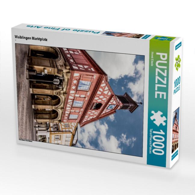 CALVENDO Puzzle Waiblingen Marktplatz 1000 Teile Lege-Größe 48 x 64 cm Foto-Puzzle Bild von Horst Ei