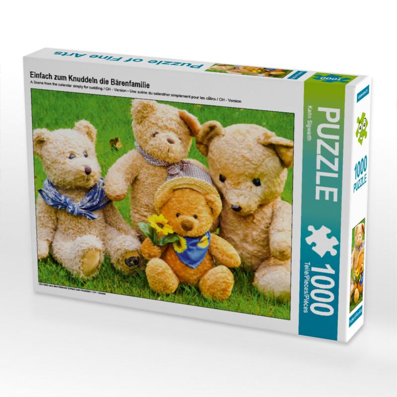 CALVENDO Puzzle Einfach zum Knuddeln die Bärenfamilie 1000 Teile Lege-Größe 64 x 48 cm Foto-Puzzle B