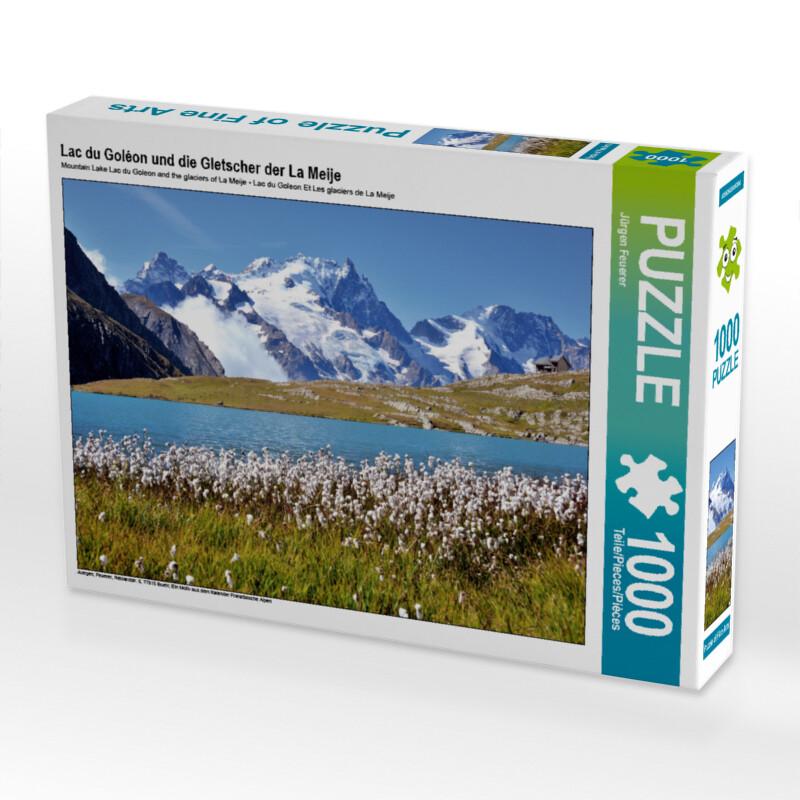 CALVENDO Puzzle Lac du Goléon und die Gletscher der La Meije 1000 Teile Lege-Größe 64 x 48 cm Foto-P