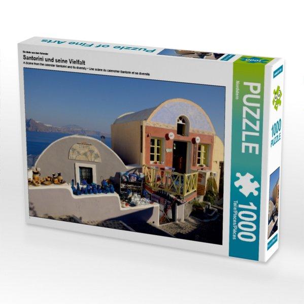 Ein Motiv aus dem Kalender Santorini und seine Vielfalt (Puzzle)