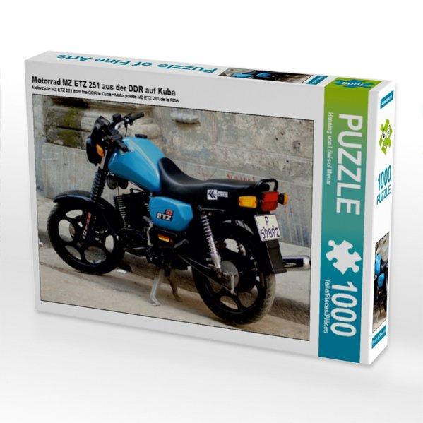 Motorrad MZ ETZ 251 aus der DDR auf Kuba (Puzzle)