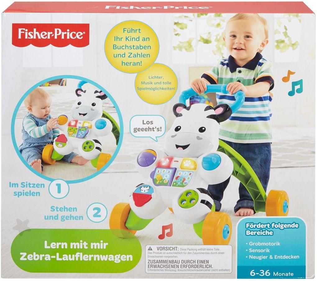 Fisher Price - Lern mit mir Zebra-Lauflernwagen