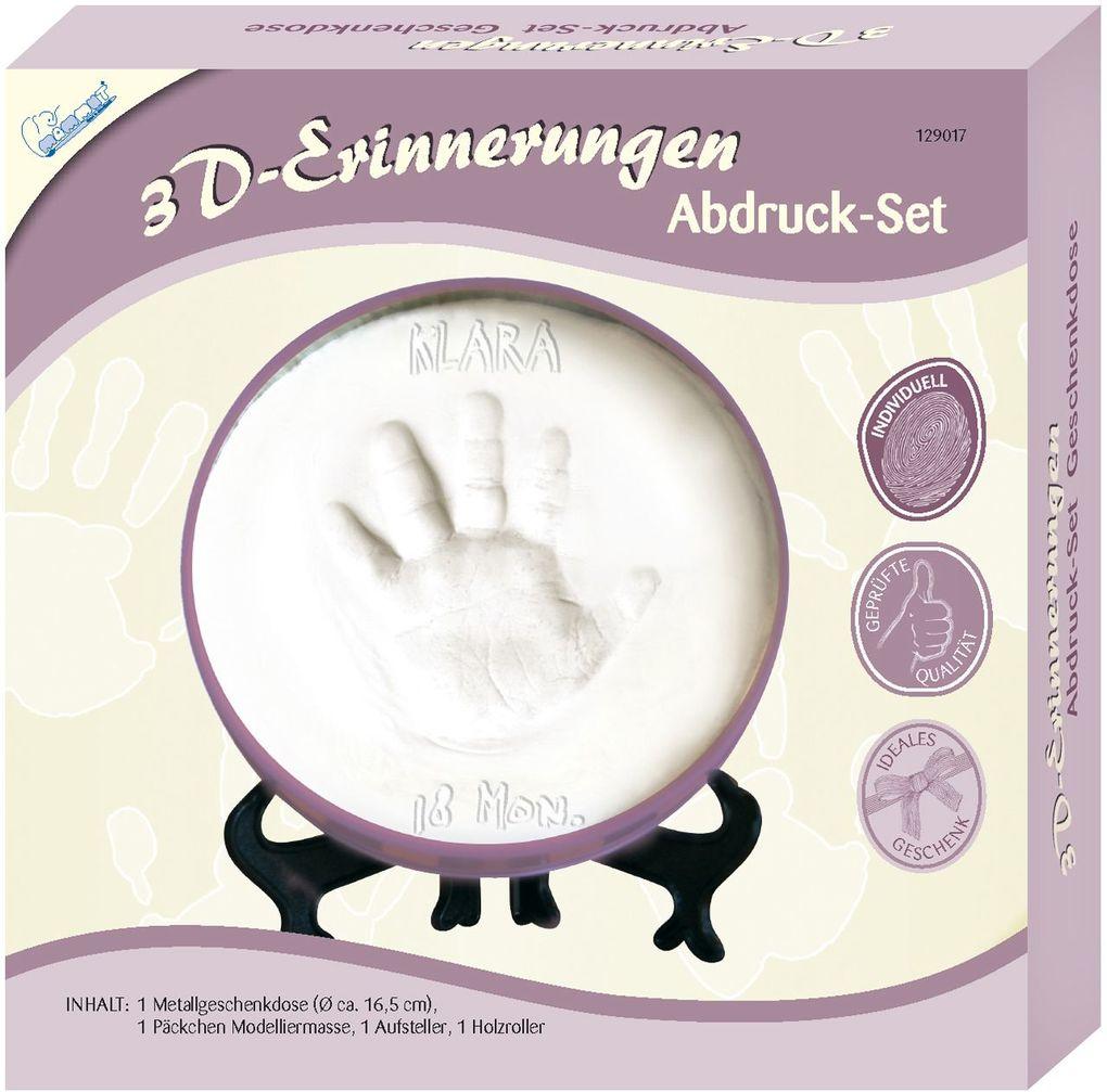 MAMMUT - 3D Erinnerungen - Abdruck-Set - Geschenkdose