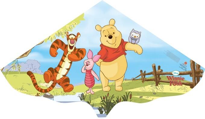 Günther 1105 - Kinderdrachen Winnie the Pooh, 115 x 63 cm