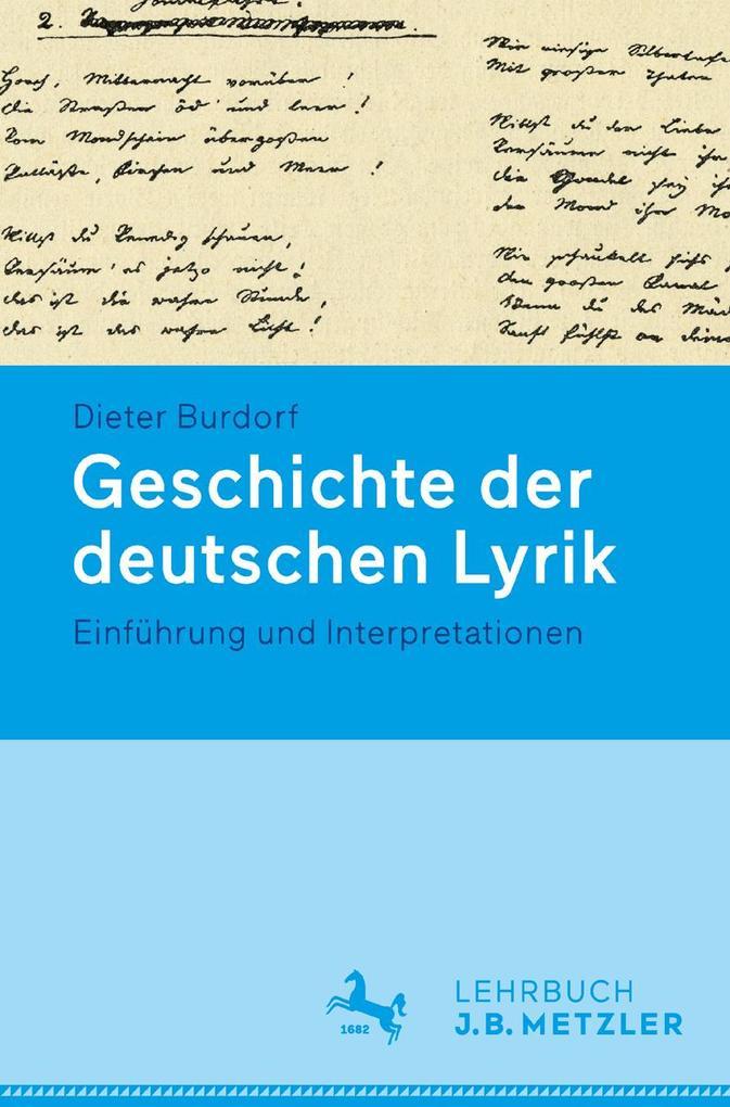 Geschichte der deutschen Lyrik.