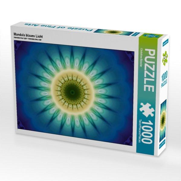 Mandala blaues Licht (Puzzle)