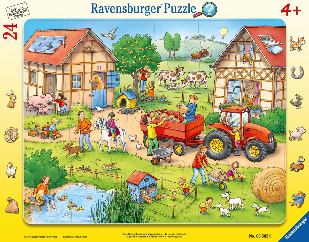 Mein kleiner Bauernhof 24 Teile Rahmenpuzzle