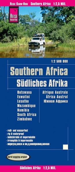 Reise Know-How Landkarte Southern Africa / Südliches Afrika 1 : 2 500 000