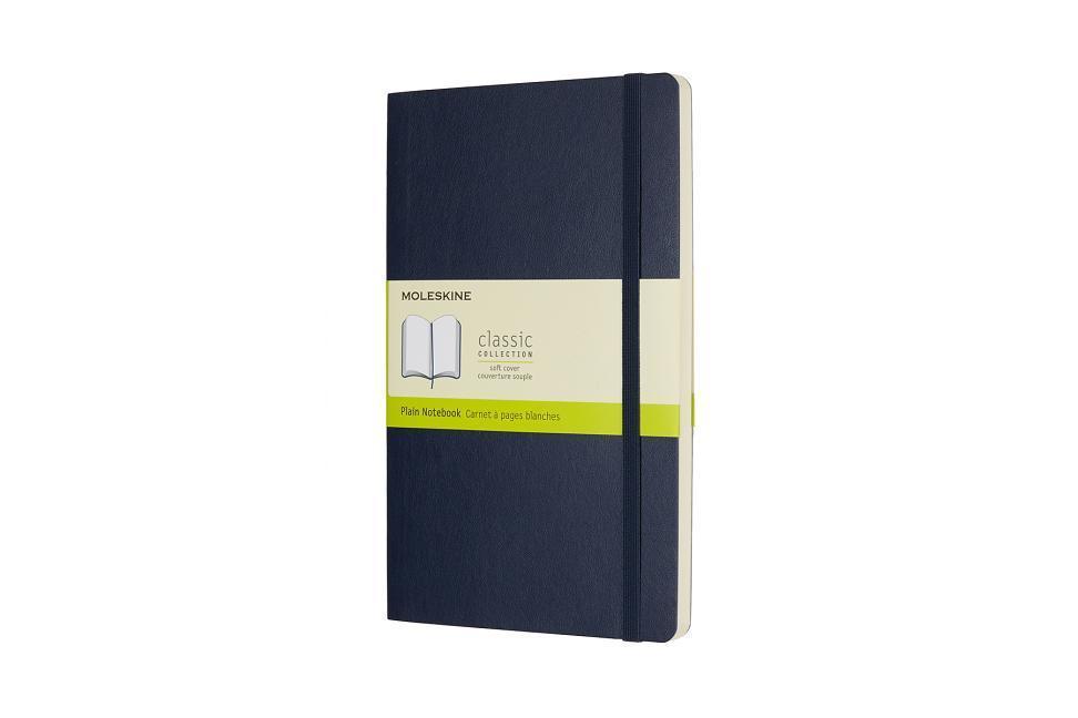 Moleskine Notizbuch Large/A5, Blanko, Soft Cover, Saphir