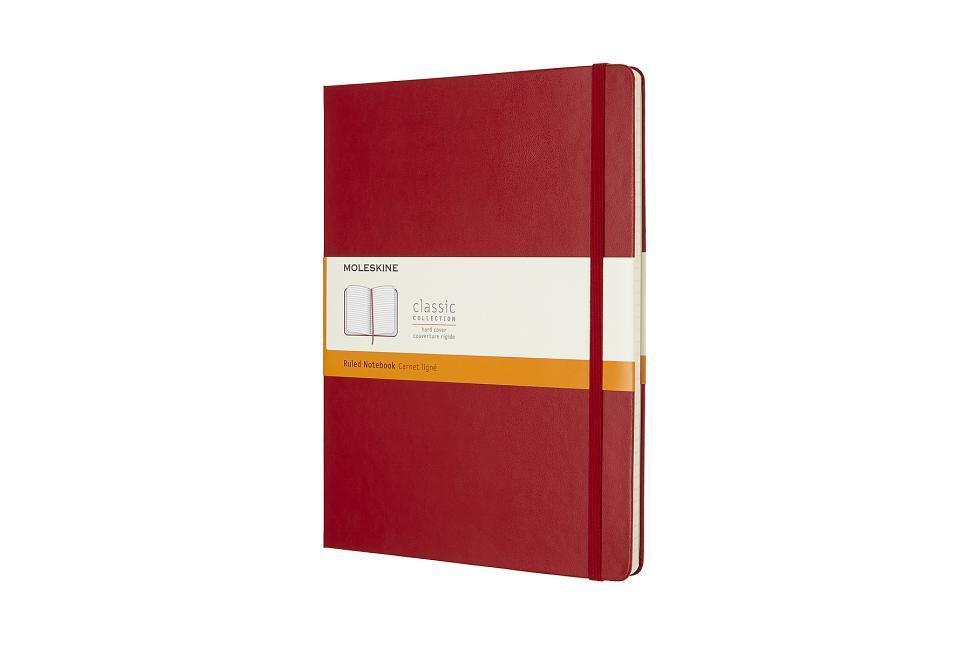 Moleskine Notizbuch Xlarge, Liniert, Hard Cover, Scharlachrot