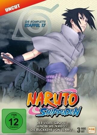 Naruto Shippuden - Der vierte große Shinobi Weltkrieg - Die Rückkehr von Team 7. Staffel.17, 3 DVD