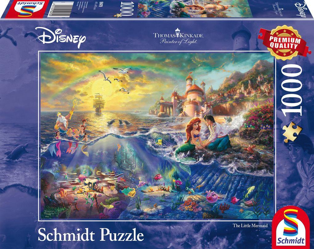 Thomas Kinkade, Disney Kleine Meerjungfrau Arielle. 1000 Teile Puzzle