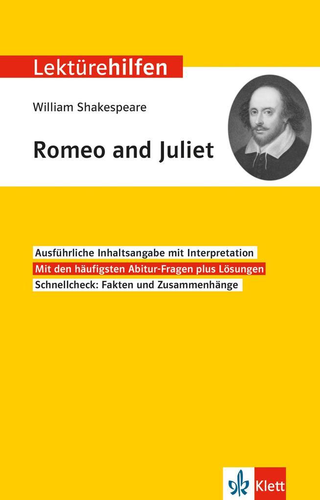 Lektürehilfen William Shakespeare "Romeo and Juliet"