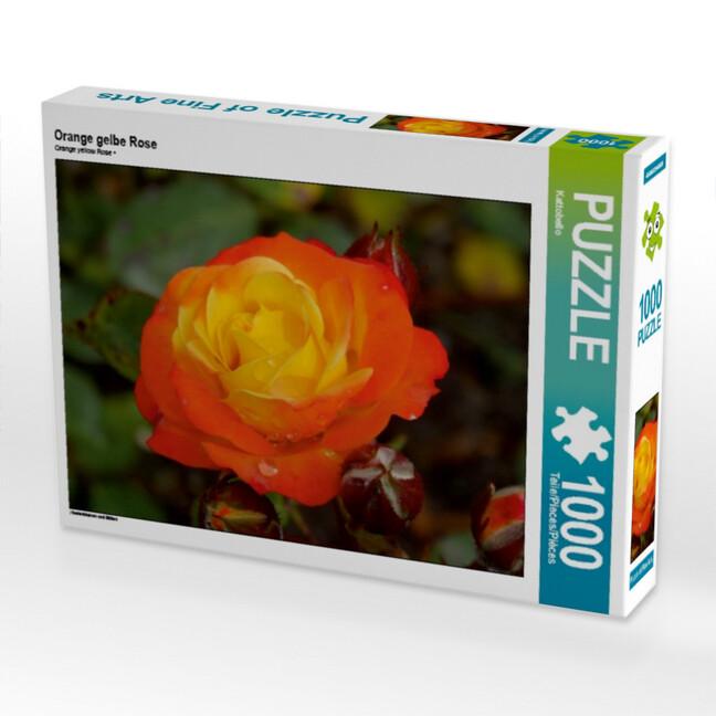 Orange gelbe Rose (Puzzle)