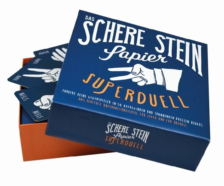 Das Schere-, Stein-, Papier-Superduell (Kartenspiel)