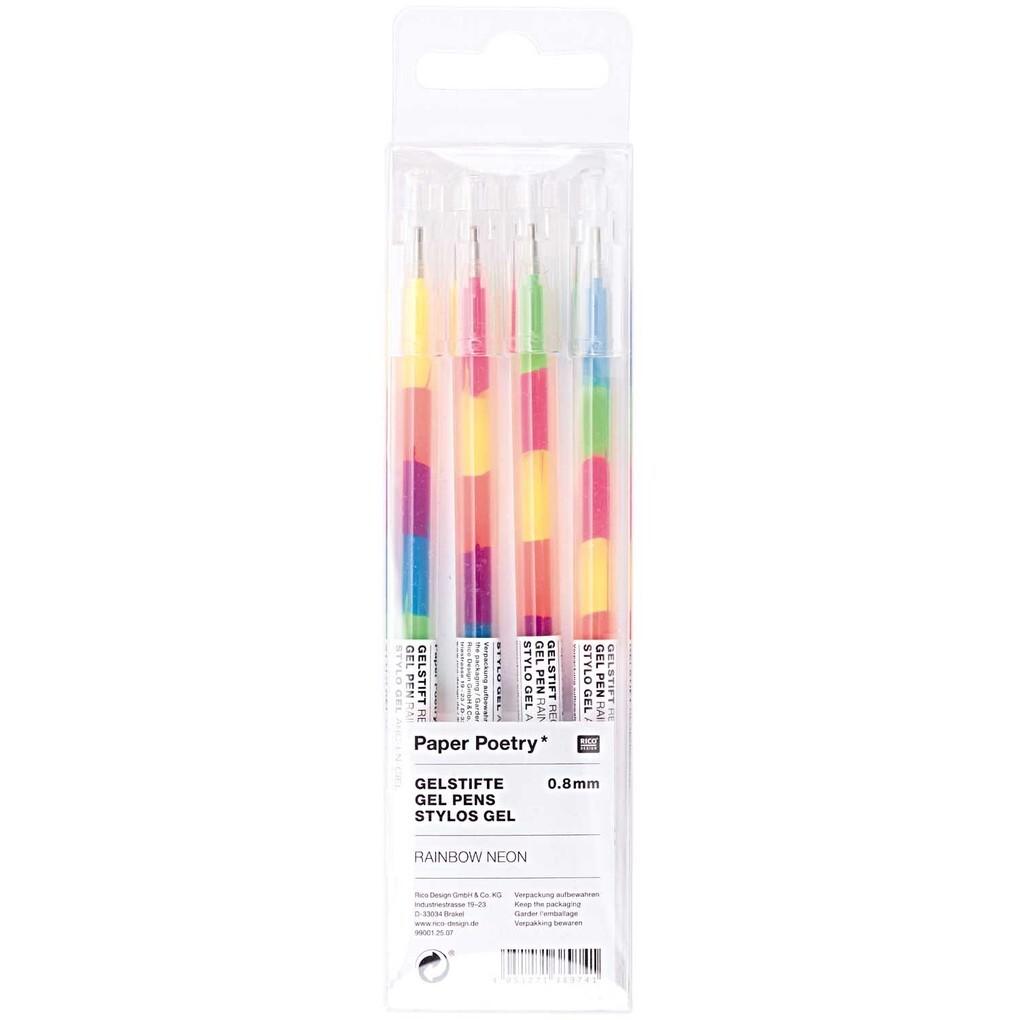 Gelstift Regenbogen Neon, Set