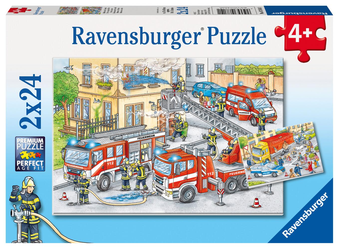 Ravensburger - Helden im Einsatz, 2 x 24 Teile