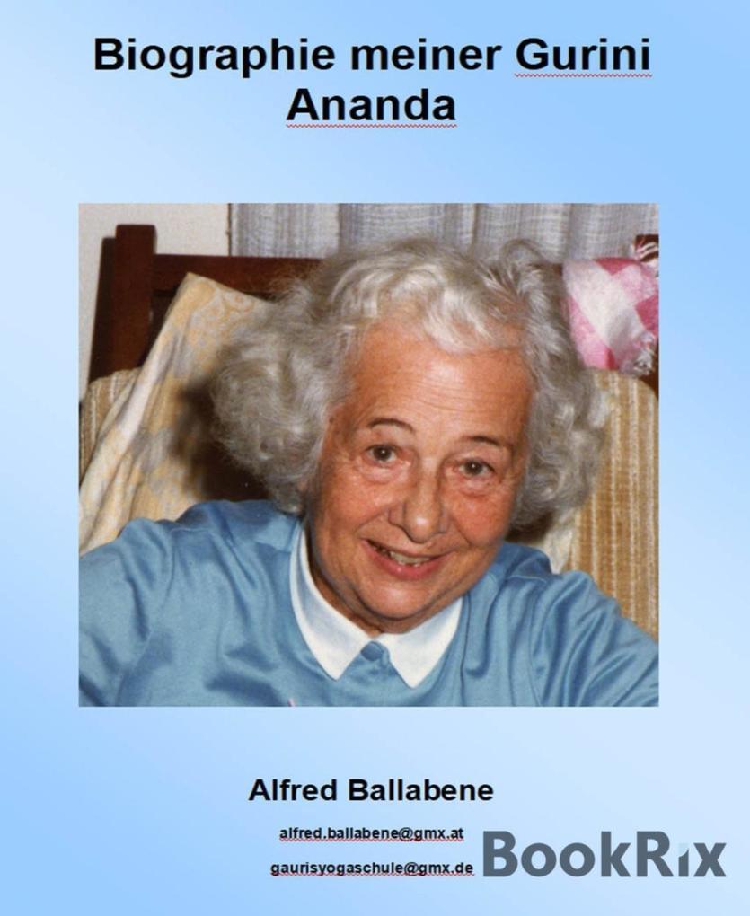 Biographie meiner Gurini Ananda