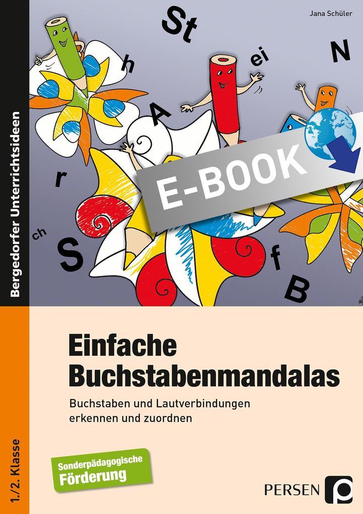 Einfache Buchstabenmandalas