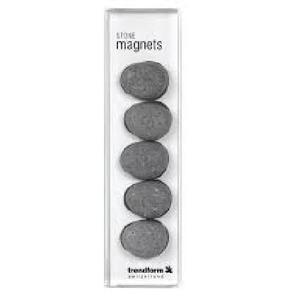 Magnet STONE 5er Set grau