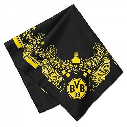 BVB 2466634, Herren Bandana, schwarz/gelb, One size