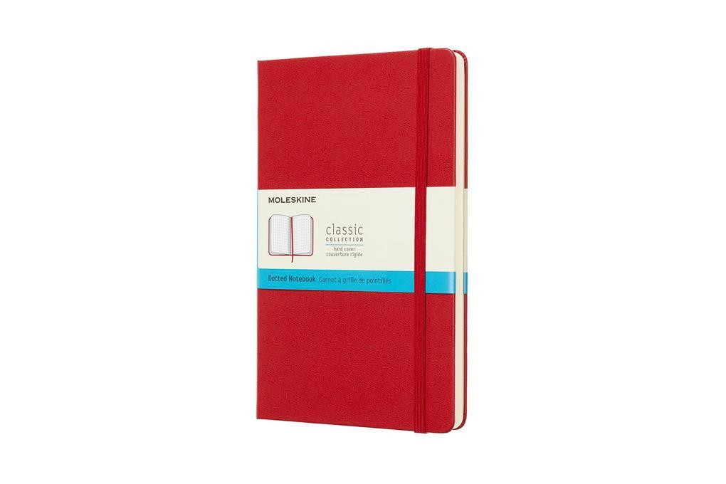 Moleskine Notizbuch Large/A5, Punktraster, Hard Cover, Scharlachrot