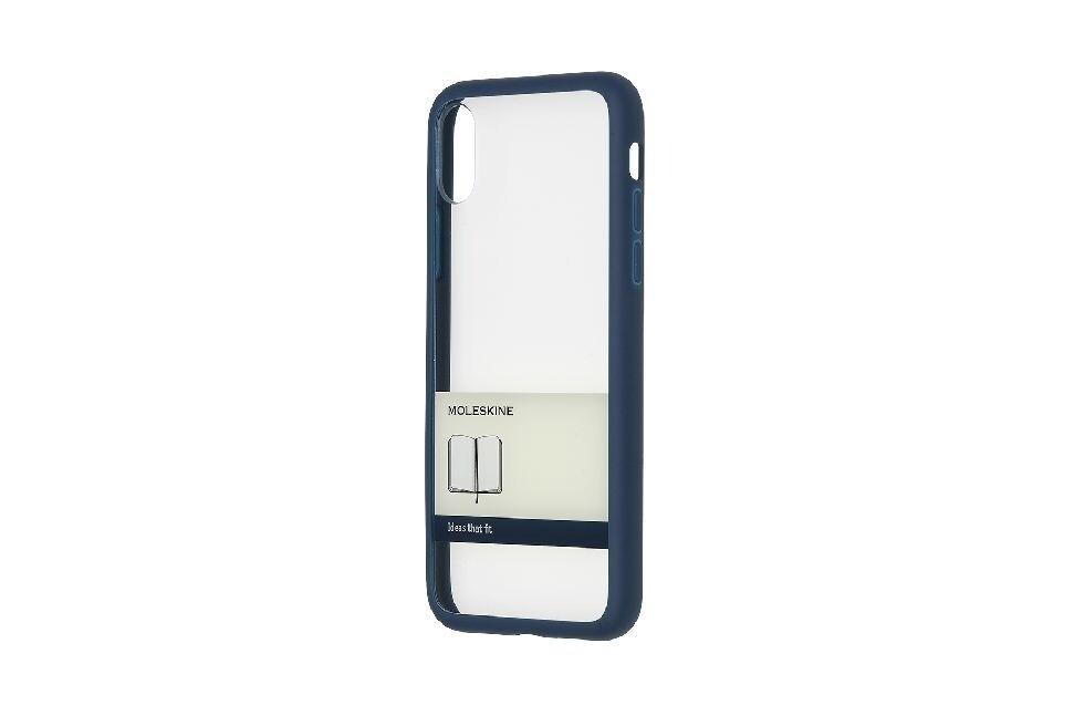 Moleskine Blue Tpu Band Iphone 10 Hard Case