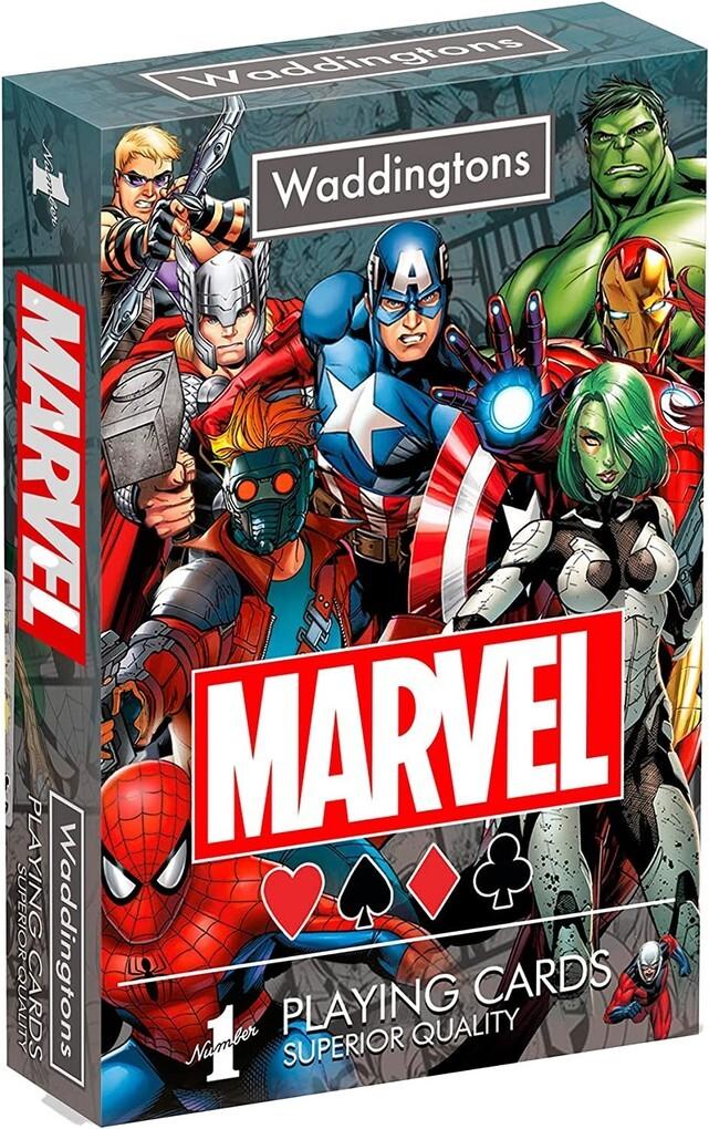 Winning Moves - Number 1 Spielkarten - Marvel Universe im Display, 12 Stck