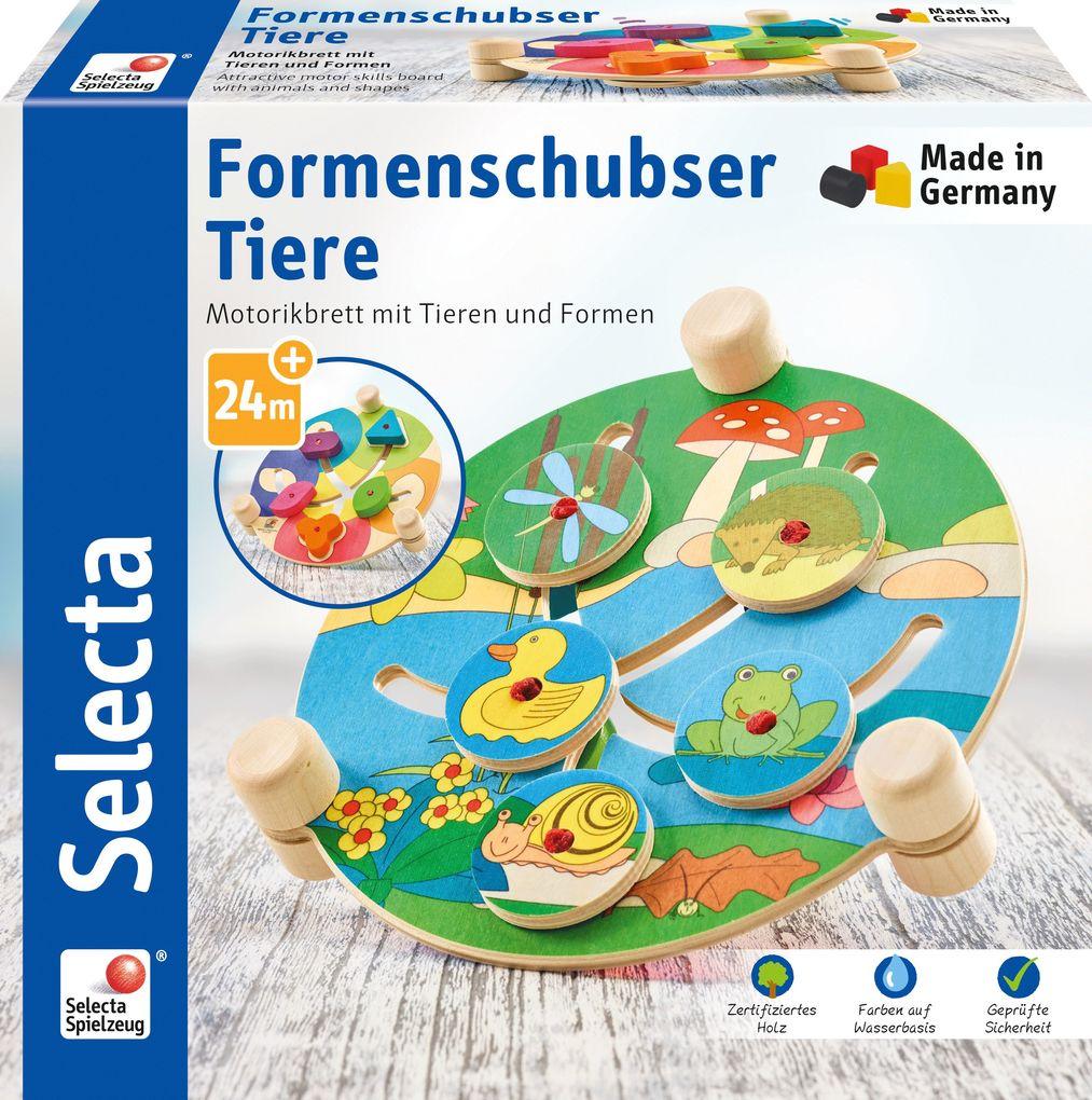 Schmidt Spiele - Selecta - Formenschubser Tiere, 19 cm