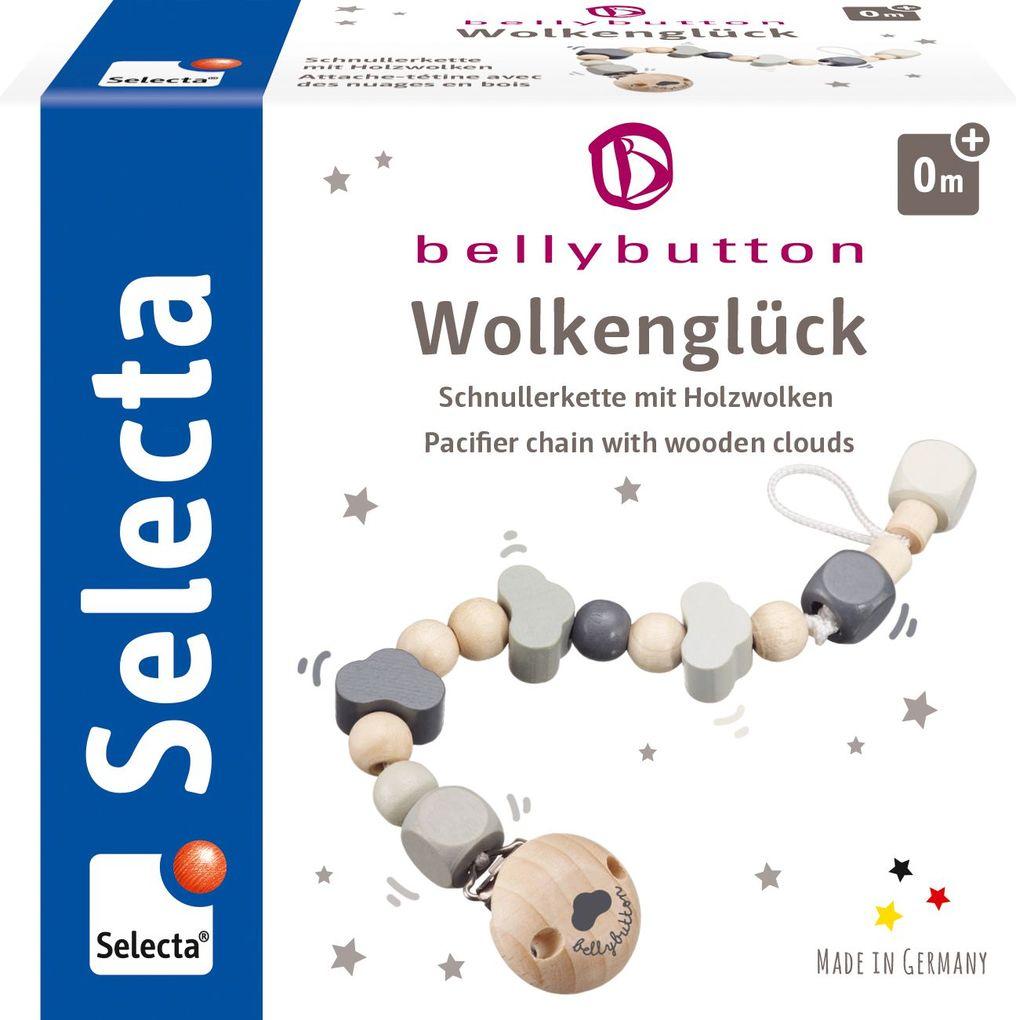 Schmidt Spiele - Selecta - bellybutton by Selecta - Wolkenglück, Schnullerkette, 21 cm