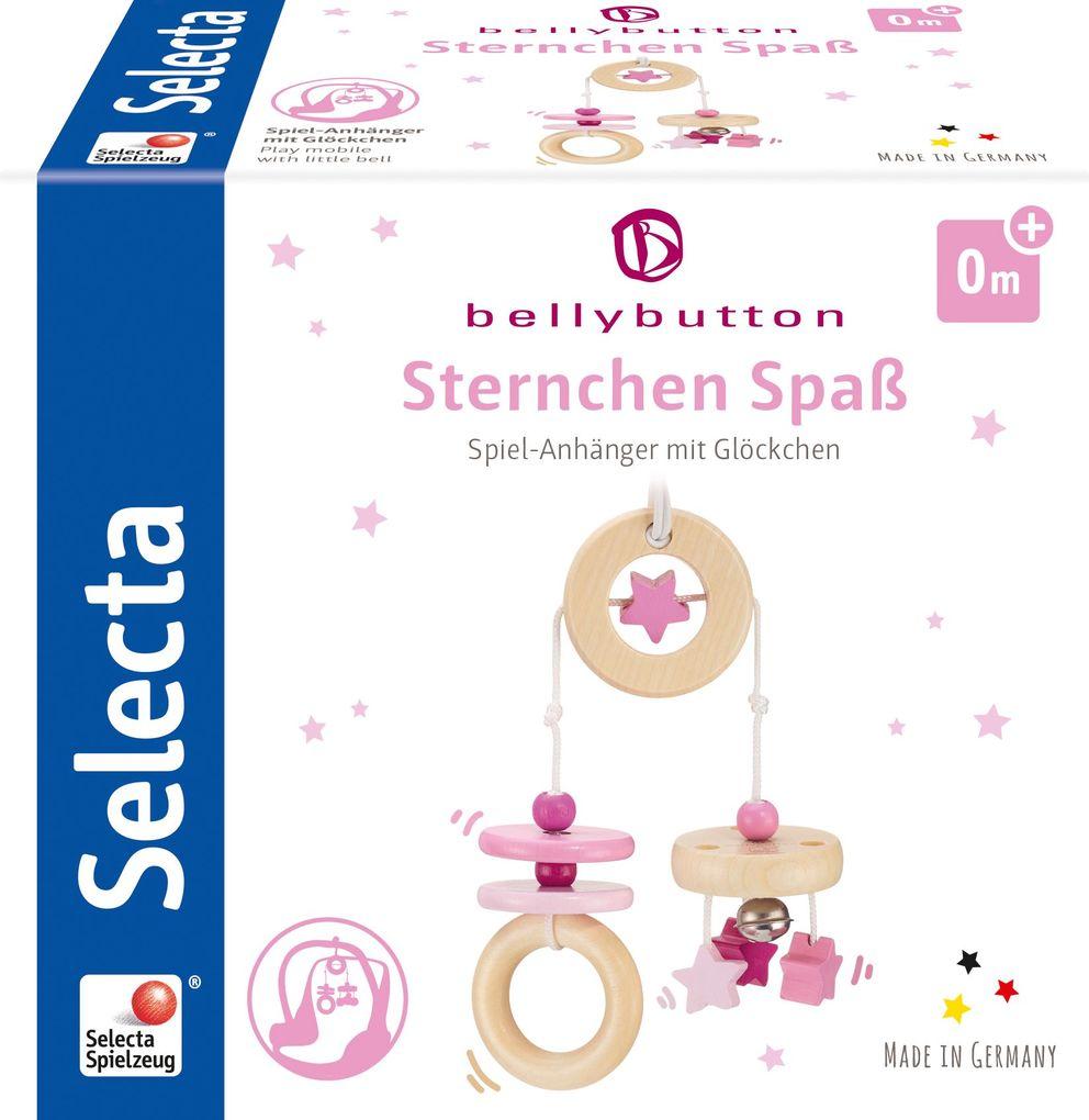 Schmidt Spiele - Selecta - bellybutton by Selecta - Sternchen Spaß rosa, 15,5 cm