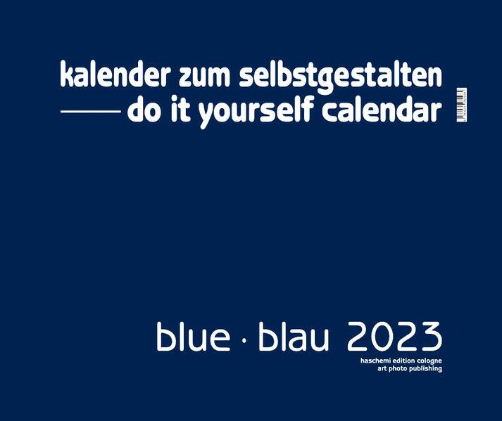 Blue Blau 2025 Blanko Gross XL Format