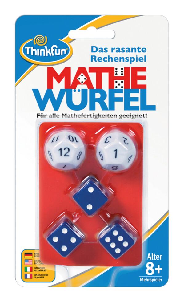 ThinkFun - 76317 Mathe Würfel - Spielerisch die Mathenote verbessern. Alle Rechenarten sind erlaubt,