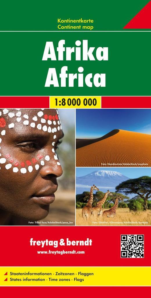 Afrika, Kontinentkarte 1:8 000 000