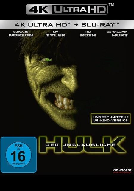 Der unglaubliche Hulk 4K, 2 UHD-Blu-ray (Ungeschnittene Kinoversion