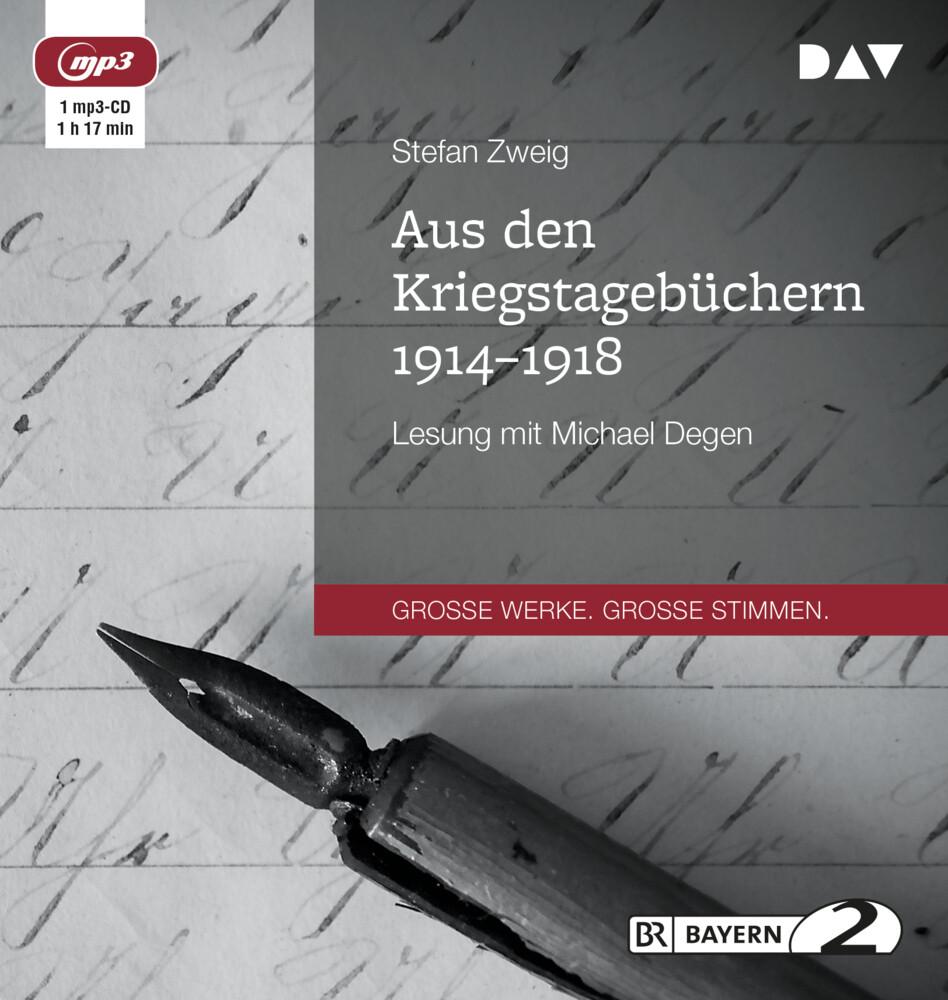 Aus den Kriegstagebüchern 1914-1918, 1 Audio-CD, 1 MP3