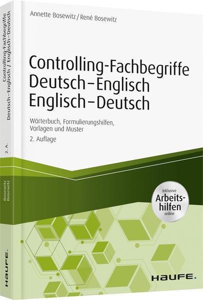 Controlling-Fachbegriffe Deutsch-Englisch, Englisch-Deutsch