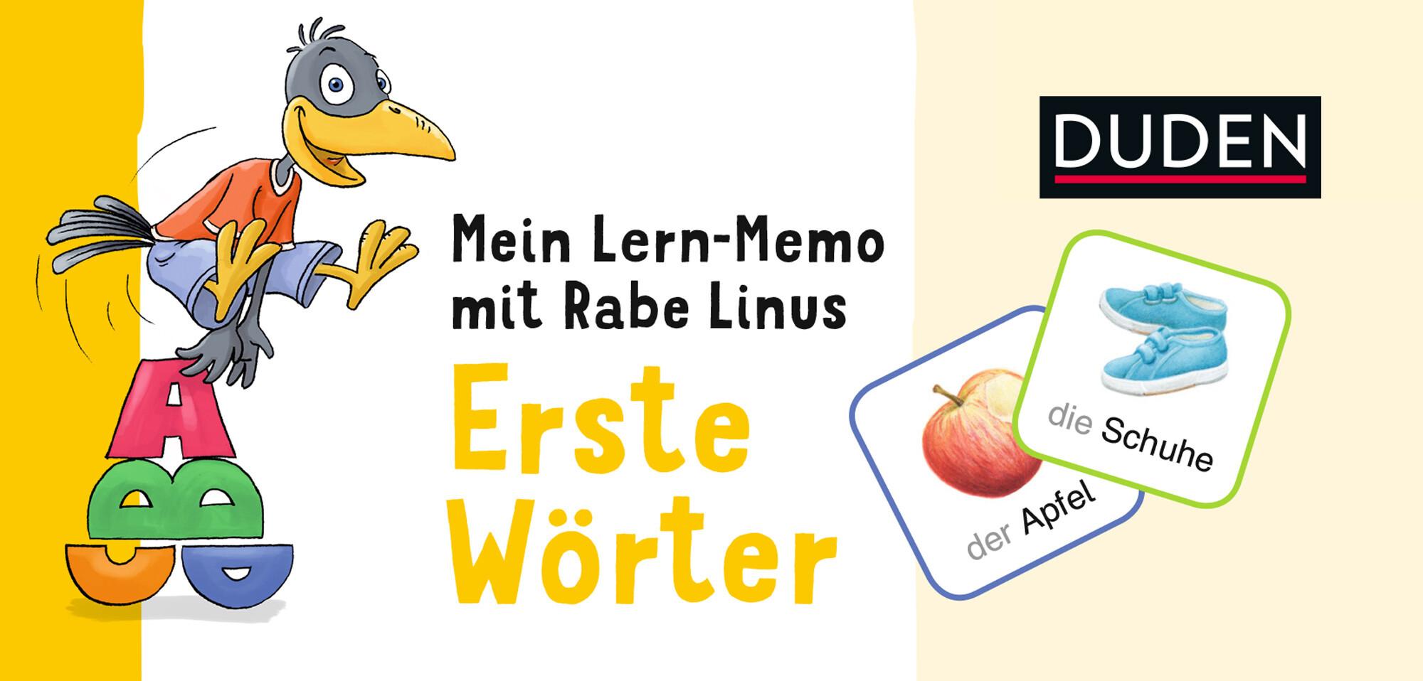 Duden: Mein Lern-Memo mit Rabe Linus - Erste Wörter